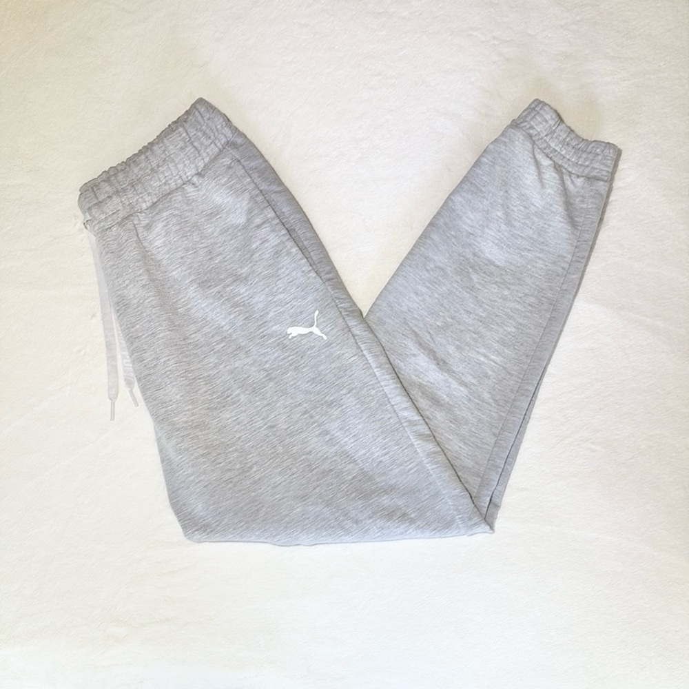 Puma Gray Sweatpants Athletic Style